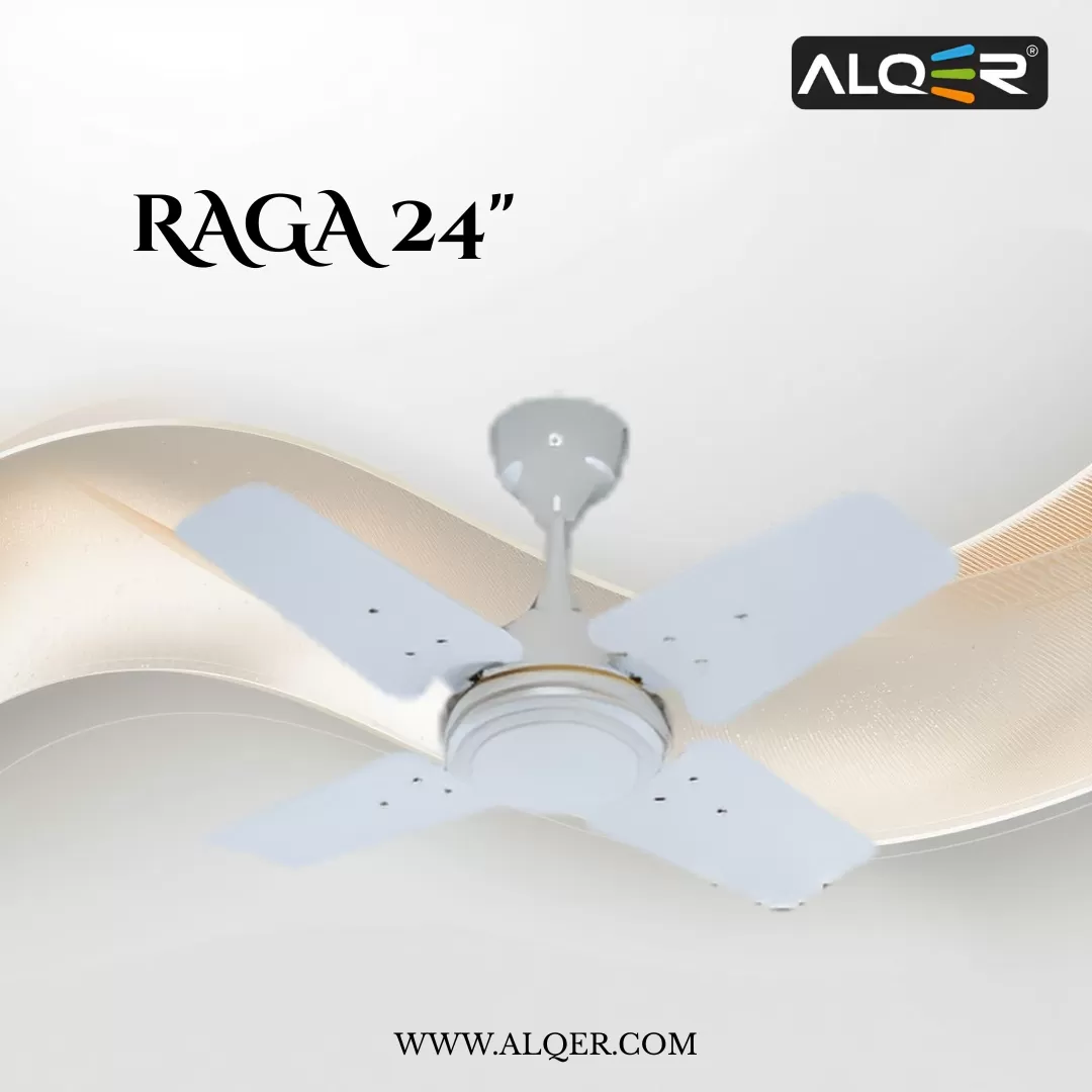 Raga 24" Ceiling Fan (Pearl White)